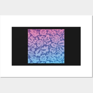 Pastel Gradient Damask Posters and Art